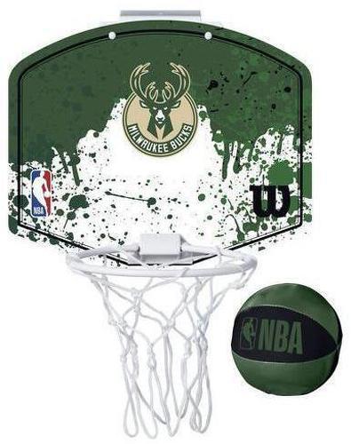 WILSON-Mini panier de Basketball Wilson NBA des Milwaukee Bucks-image-1