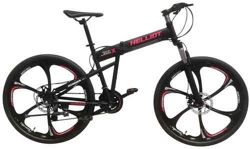Helliot Bikes-Vélo Tout Terrain Pliable Helliot Bikes Hummer Black-image-1