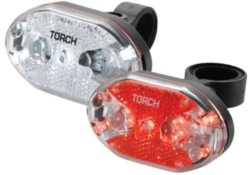 Torch-Torch Light Set-White Bright 5X+Tail Bright 5X - Eclairage de vélo de ville-0