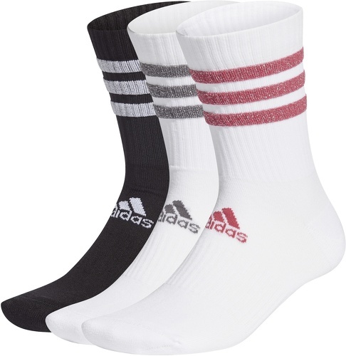 adidas Performance-3 Paires Glam 3-Bandes Cushionedsport - Chaussettes de running-2