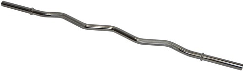 SPORTI FRANCE-Barre D'Haltères Curl 1.20M + 2 Stop Disques - Barre de musculation-0