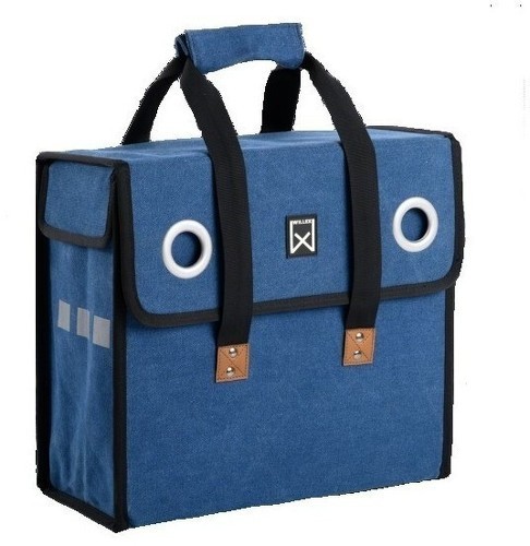 Willex-Sacoche de porte-bagages Willex Canvas Shopper-image-1