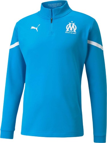 PUMA-1/4 Zip Prématch Om 2021/22 - Sweat de football-1