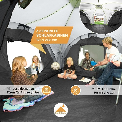Skandika-Skandika Tente Dôme Silverstone 6 Xxl - Tente de randonnée/camping-1