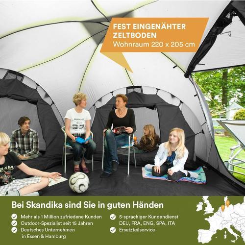 Skandika-Skandika Tente Dôme Silverstone 6 Xxl - Tente de randonnée/camping-2