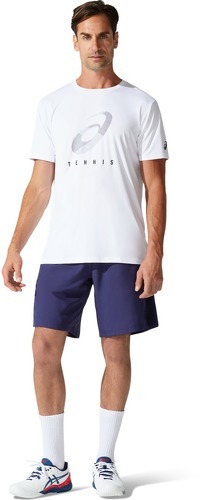 ASICS-SHORT ASICS COURT BLEU MARINE-1