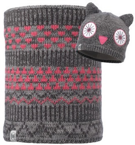 BUFF-KNITTED POLAR FLEECE NECKWARMER SHILA GREY-1