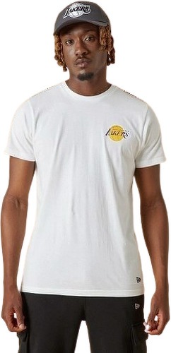 NEW ERA-T-Shirt NBA Los Angeles Lakers New Era Taping Blanc Pour Homme blanc-0