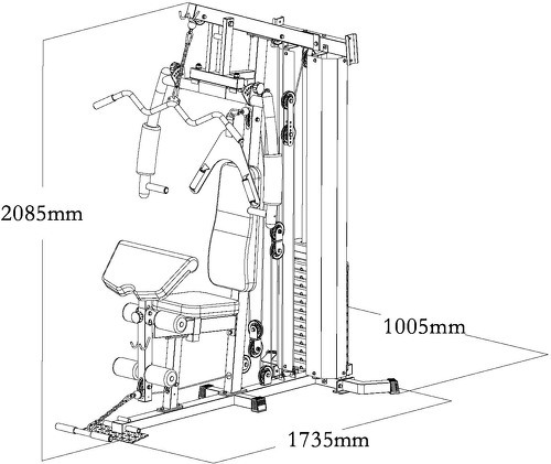 Boudech-Elon - Bloc De Poids De 55 Kg - Cross-over machine-3