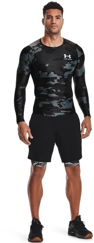 UNDER ARMOUR-Under Armour Heatgear Isochll Long Print Sts - Short de fitness-2