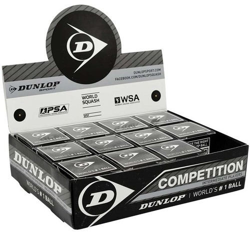 DUNLOP-Compétition - 12 balles de squash-1