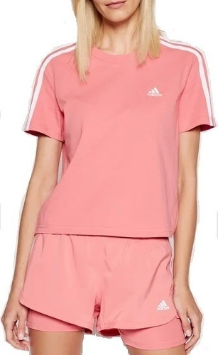 adidas Sportswear-T-shirt Essentials Loose 3-Stripes Cropped-0