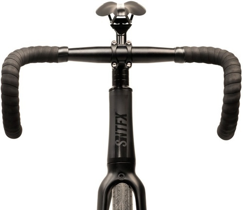 Santafixie-Santafixie Raval Matte Black 30mm Contrapedal guidon bullhorn (cornes de vache) - Vélo fixie-2