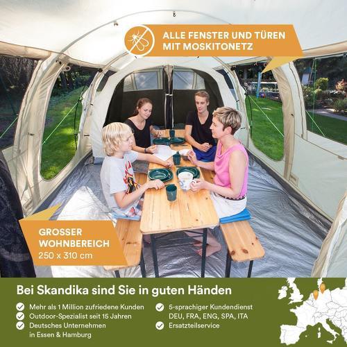 Skandika-Skandika Gotland 4 Personnes - Tente de randonnée/camping-3