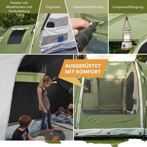 Skandika-Skandika Tente Familiale Gotland 5 Personnes - Tente de randonnée/camping-4