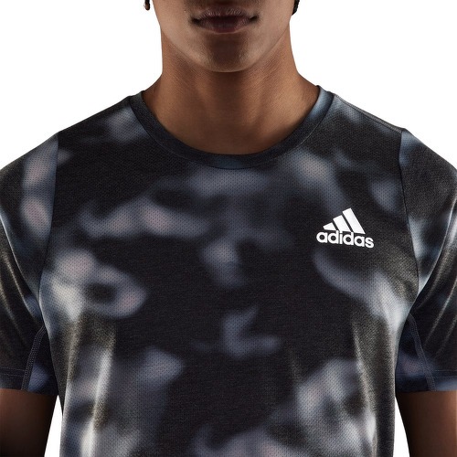 adidas Performance-T-shirt à 3 bandes et imprimé intégral Run Icons-4