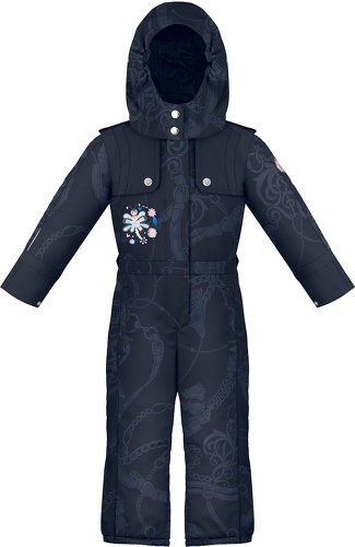 POIVRE BLANC-Combinaison Poivre Blanc Embo Overall 2330 Embo Oxford Blue Fille-0
