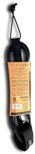 VICTORY-Victory Surf Leash Regular 7' Black-1