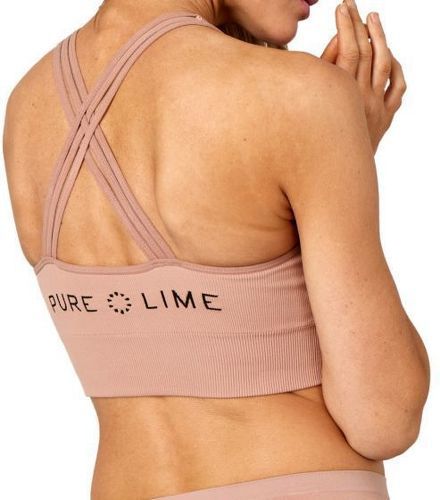 PureLime-Seamless Rib Bra Top - Brassière de running-1