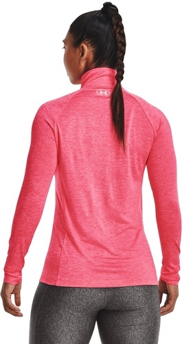 UNDER ARMOUR-Tech 1/2 Zip Femme T-shirt Running Gris Under Armour-2