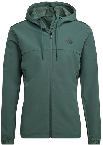 adidas Performance-Veste à capuche entièrement zippée COLD.RDY Training-2