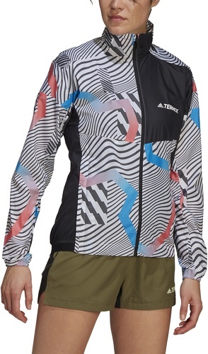 adidas Performance-Veste coupe-vent de trail running imprimée Terrex-3