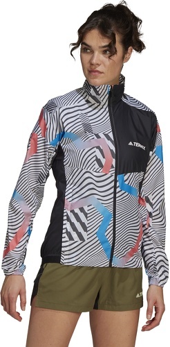 adidas Performance-Veste coupe-vent de trail running imprimée Terrex-2