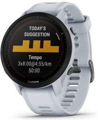 GARMIN-GARMIN Forerunner 955 SOLAR Smartwatch GPS Multisport Ricarica Solare BIANCO art 010-02638-21-image-1