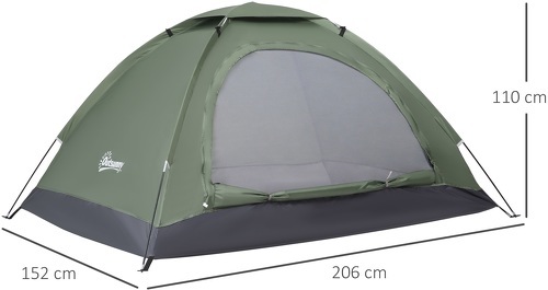 Outsunny-2 Personnes Dim. 206L X 152L X 110H Cm - Tente de randonnée/camping-2