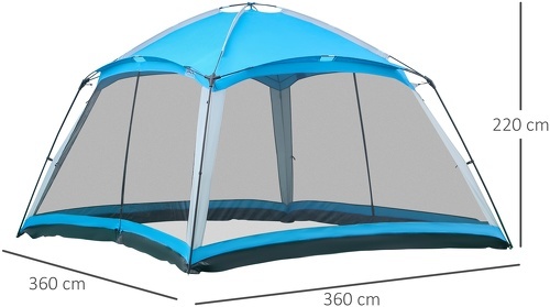 Outsunny-Familiale - Dôme 8 Pers. Max - Tente de randonnée/camping-2