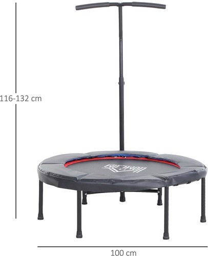 HOMCOM-Gymnastique Haute Performance Ø 100 Cm Élastiques Bungee - Trampoline ubound-2