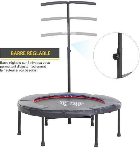 HOMCOM-Gymnastique Haute Performance Ø 100 Cm Élastiques Bungee - Trampoline ubound-4