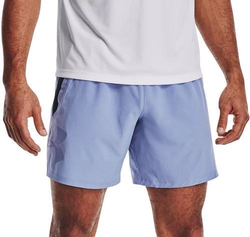 UNDER ARMOUR-Under Armour Qualifier Speedpocket Short de course sans doublure pour homme 17,8 cm, Homme, Courte, Qualifier Speedpocket 7-inch Linerless Running Shorts, Bleu délavé (420)/bleu délavé, Medium-0