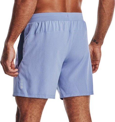 UNDER ARMOUR-Under Armour Qualifier Speedpocket Short de course sans doublure pour homme 17,8 cm, Homme, Courte, Qualifier Speedpocket 7-inch Linerless Running Shorts, Bleu délavé (420)/bleu délavé, Medium-1