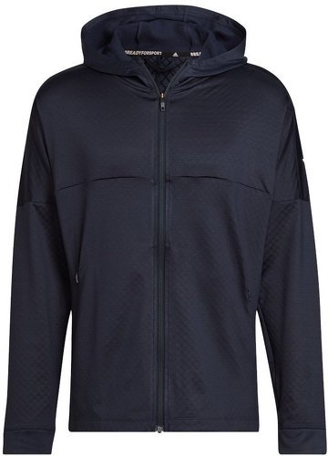 adidas Performance-Veste à capuche entièrement zippée chaude Workout-2