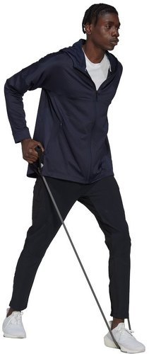 adidas Performance-Veste à capuche entièrement zippée chaude Workout-3