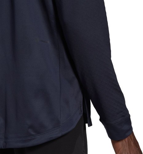 adidas Performance-Veste à capuche entièrement zippée chaude Workout-4