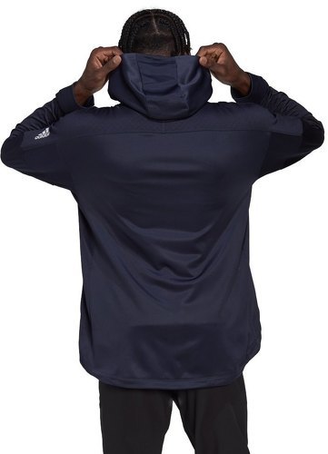 adidas Performance-Veste à capuche entièrement zippée chaude Workout-1