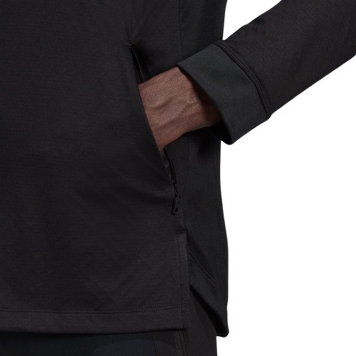 adidas Performance-Veste à capuche entièrement zippée chaude Workout-4