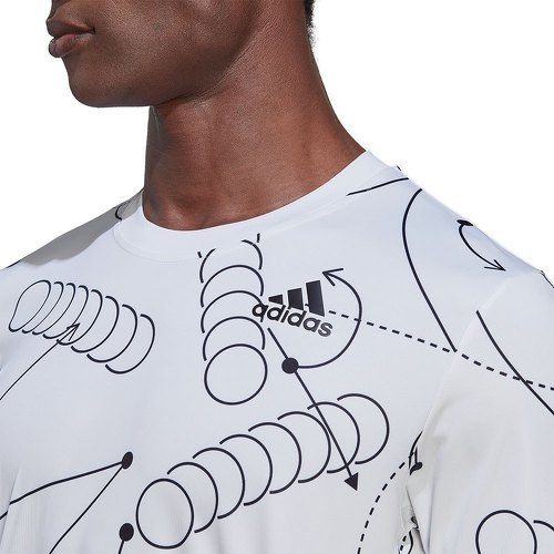 adidas Performance-T-shirt de tennis graphique Club-4