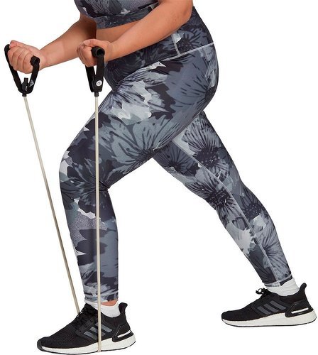 adidas Performance-Tight taille haute imprimé Training Essentials (Grandes tailles)-0