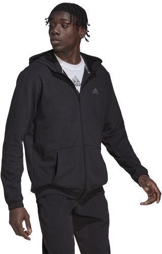adidas Performance-Veste à capuche entièrement zippée AEROREADY Yoga-2