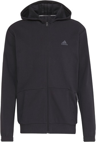 adidas Performance-Veste à capuche entièrement zippée AEROREADY Yoga-3