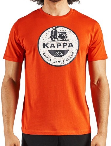 KAPPA-T-Shirt Orange/Tomate Homme Kappa Tiscout-0