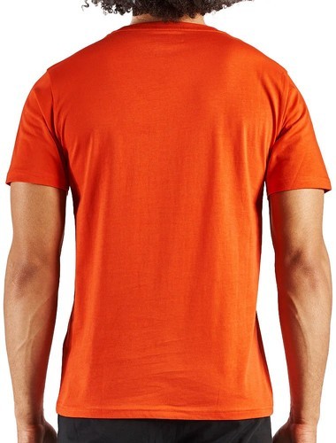 KAPPA-T-Shirt Orange/Tomate Homme Kappa Tiscout-1