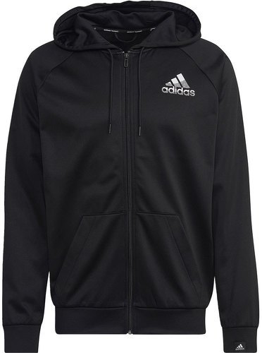 adidas Performance-Veste à capuche entièrement zippée avec petit logo Game and Go-2