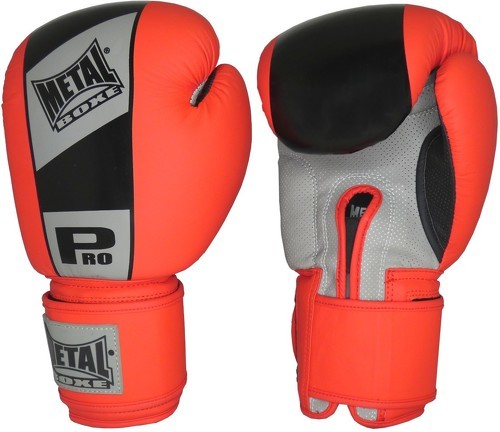 METAL BOXE-Gants de boxe pro compétition à velcro-0
