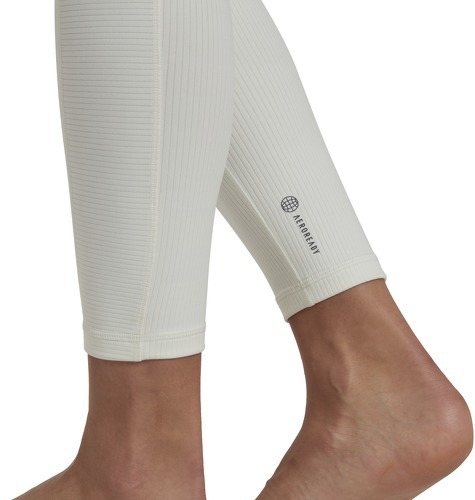 adidas Performance-Legging de yoga côtelé à taille ultra haute Studio Luxe Wind-3