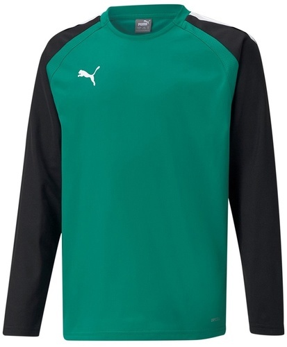 PUMA-Puma teamLIGA Training Sweat Jr Unisex Kinder Pepper Green-Puma Black 657239-05-image-1