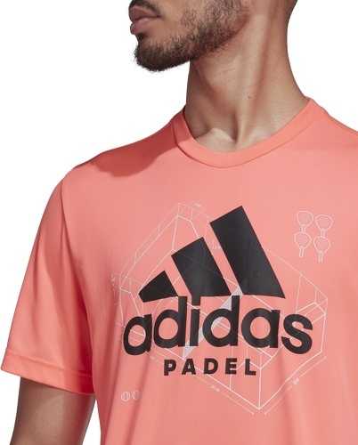 adidas Performance-Pad Graphic - T-shirt de tennis-4